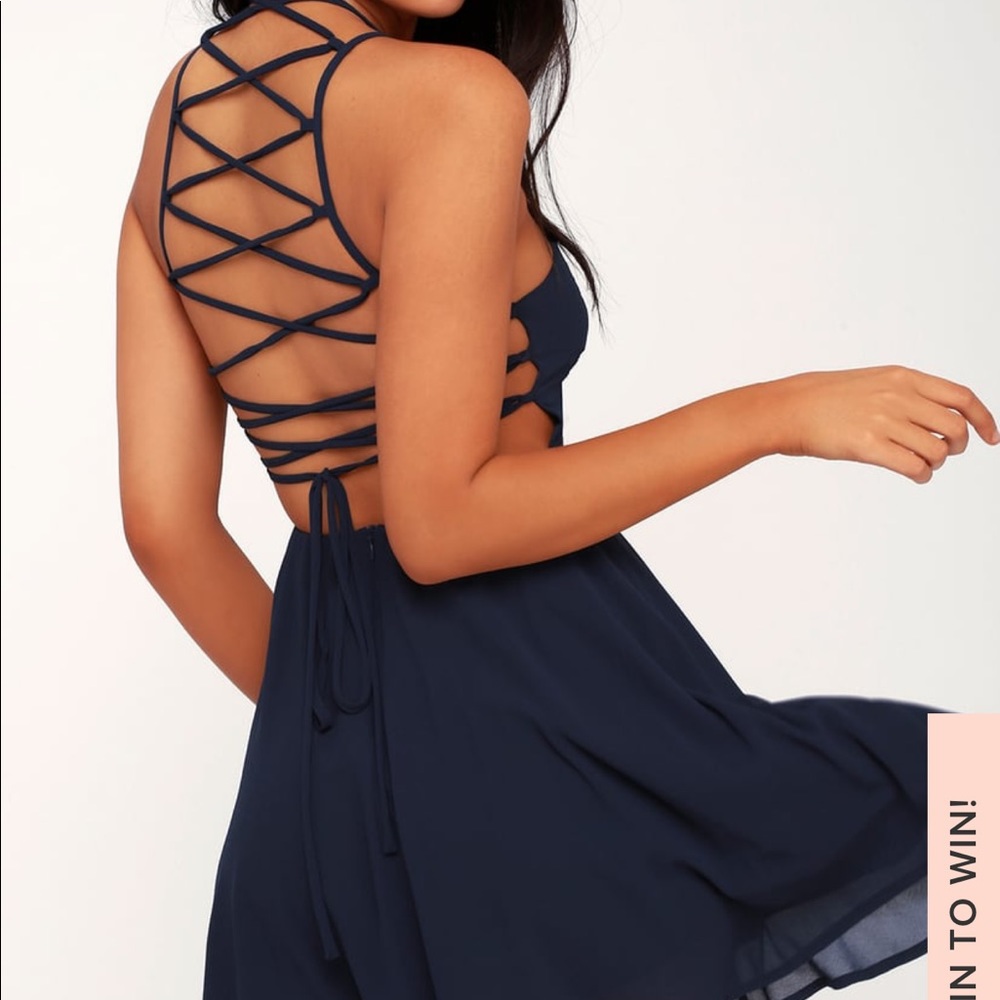 LULUS NAVY DRESS